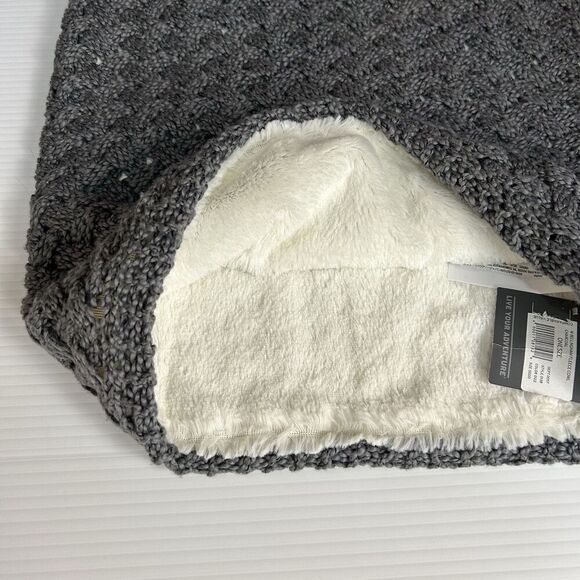 Eddie Bauer NWT Womens Gray Cowl Infinity Ring Scarf Fleece Lining Logo - Picture 7 of 7